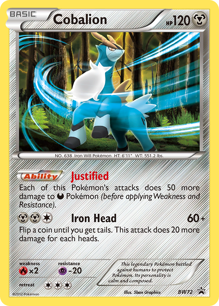 Cobalion (BW72) [Black & White: Black Star Promos] | Exor Games Bridgewater