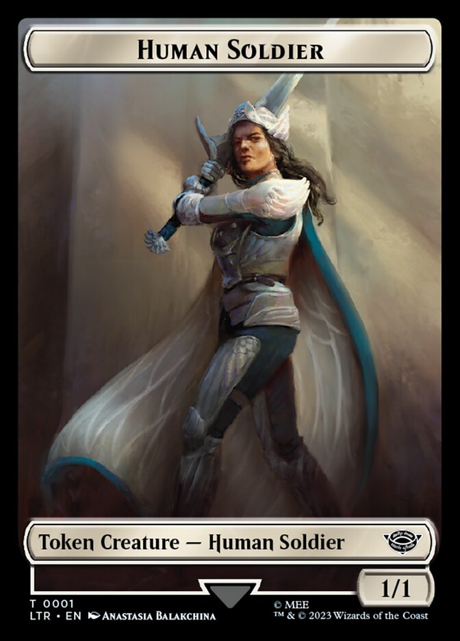 Human Soldier Token (01) [The Lord of the Rings: Tales of Middle-Earth Tokens] | Exor Games Bridgewater