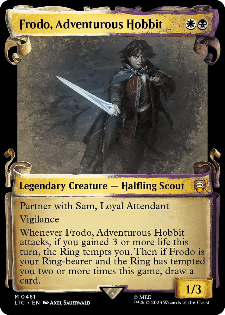 Frodo, Adventurous Hobbit [The Lord of the Rings: Tales of Middle-Earth Commander Showcase Scrolls] | Exor Games Bridgewater