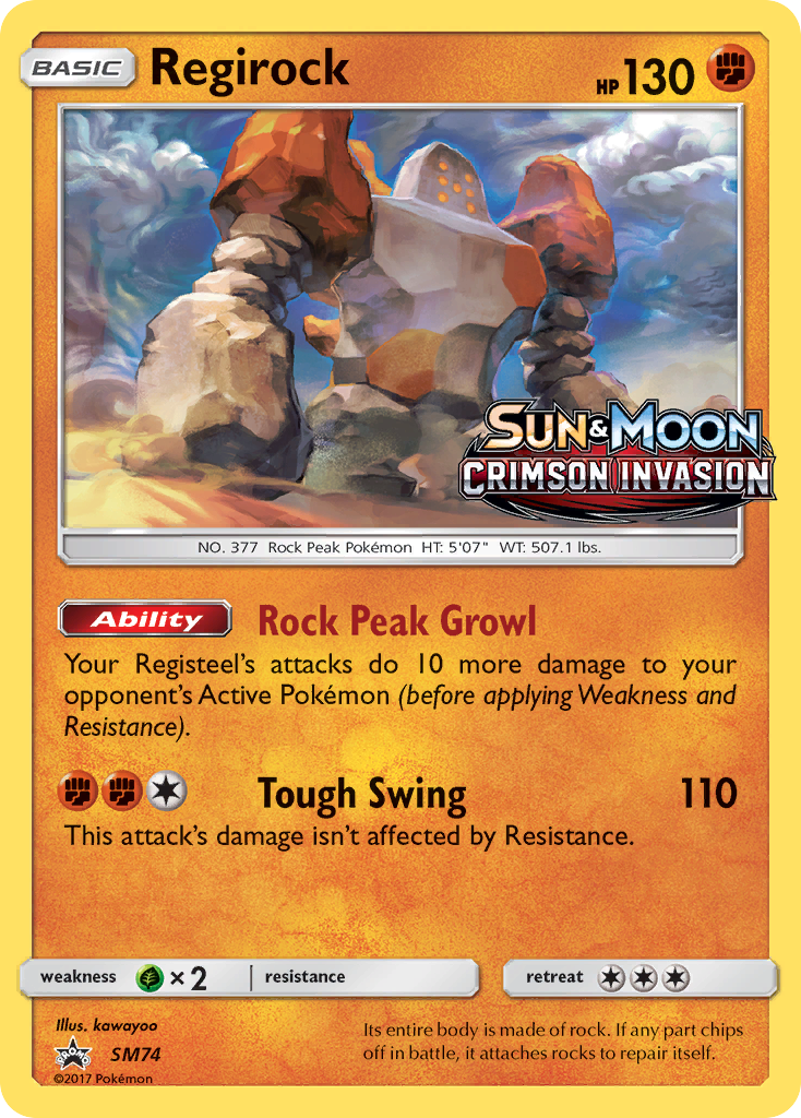 Regirock (SM74) [Sun & Moon: Black Star Promos] | Exor Games Bridgewater
