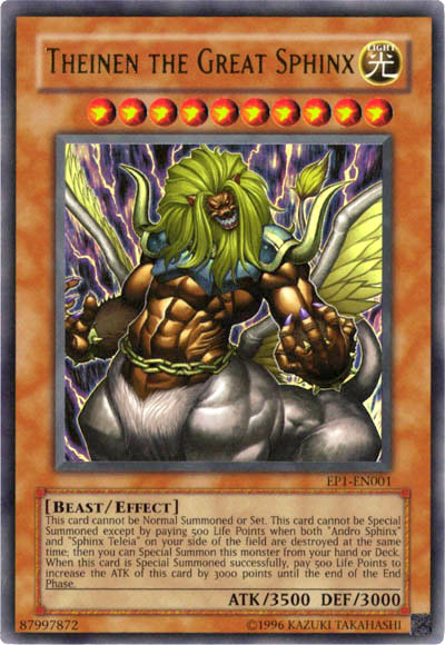 Theinen the Great Sphinx [EP1-EN001] Ultra Rare | Exor Games Bridgewater