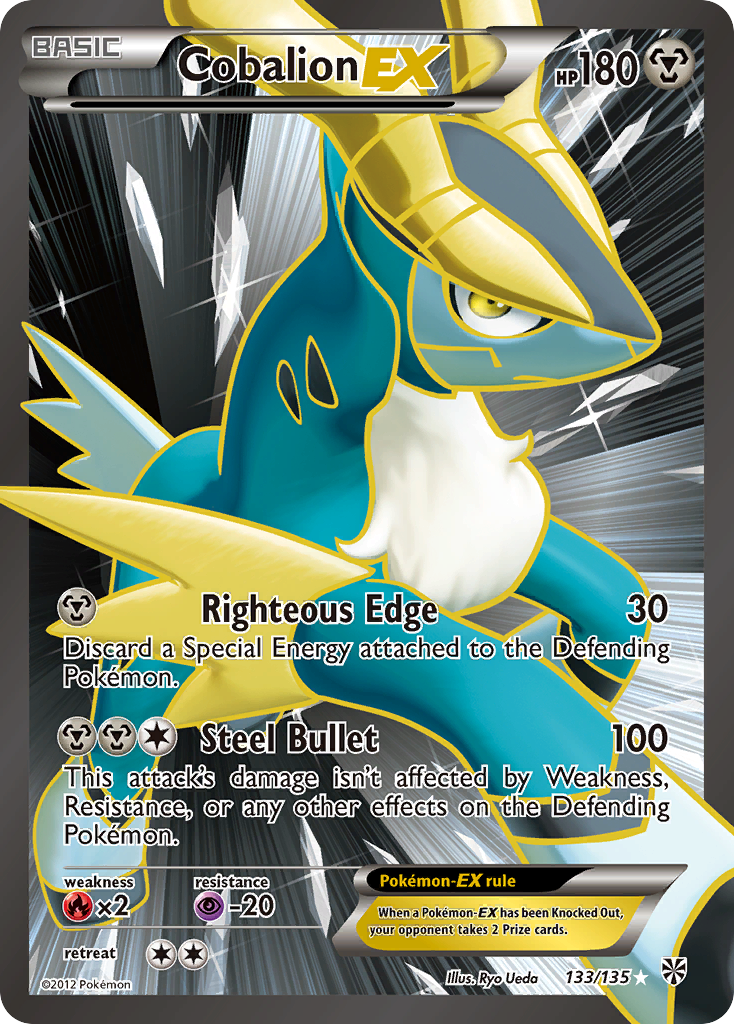 Cobalion EX (133/135) [Black & White: Plasma Storm] | Exor Games Bridgewater