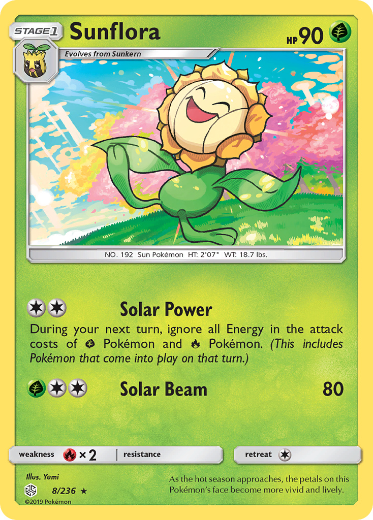 Sunflora (8/236) [Sun & Moon: Cosmic Eclipse] | Exor Games Bridgewater