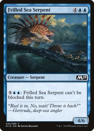 Frilled Sea Serpent [Core Set 2019] | Exor Games Bridgewater