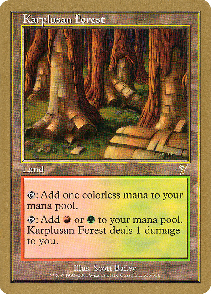 Karplusan Forest (Jan Tomcani) [World Championship Decks 2001] | Exor Games Bridgewater