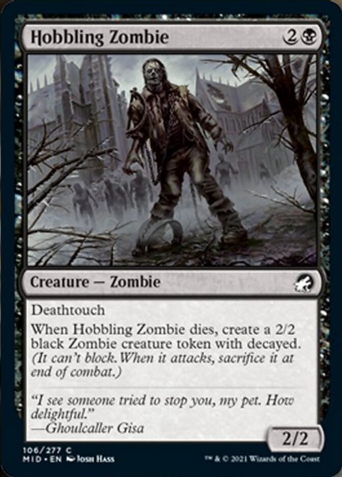 Hobbling Zombie [Innistrad: Midnight Hunt] | Exor Games Bridgewater