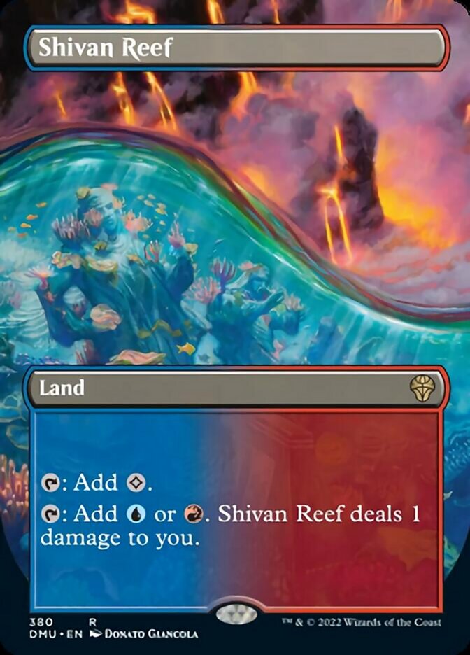 Shivan Reef (Borderless Alternate Art) [Dominaria United] | Exor Games Bridgewater