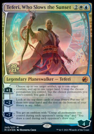 Teferi, Who Slows the Sunset [Innistrad: Midnight Hunt Prerelease Promos] | Exor Games Bridgewater