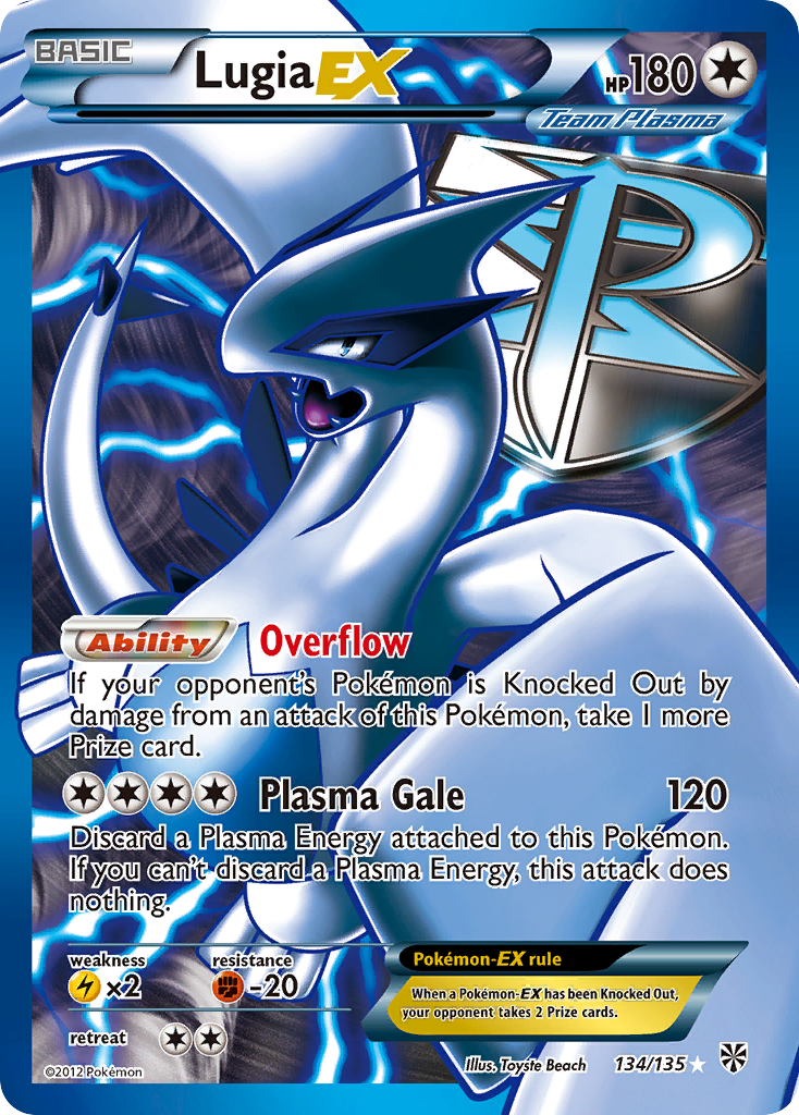 Lugia EX (134/135) [Black & White: Plasma Storm] | Exor Games Bridgewater