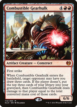 Combustible Gearhulk [Kaladesh] | Exor Games Bridgewater