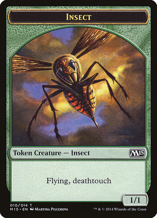 Insect Token (Deathtouch) [Magic 2015 Tokens] | Exor Games Bridgewater