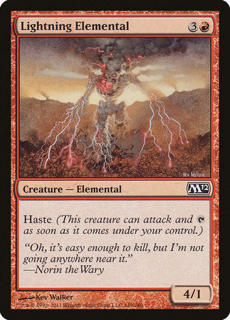 Lightning Elemental [Magic 2012] | Exor Games Bridgewater