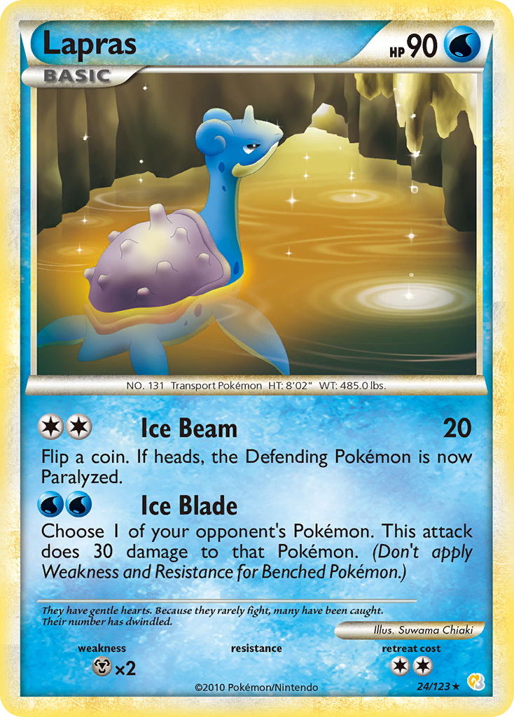 Lapras (24/123) [HeartGold & SoulSilver: Base Set] | Exor Games Bridgewater