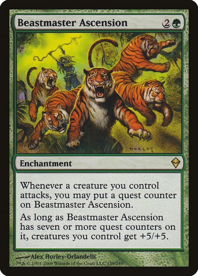 Beastmaster Ascension [Zendikar] | Exor Games Bridgewater