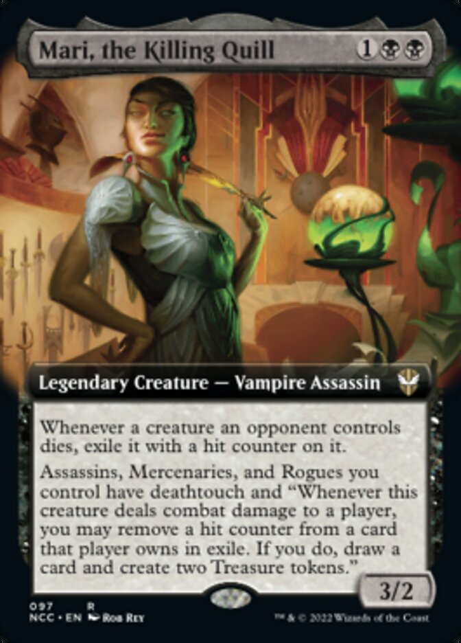 Mari, the Killing Quill (Extended Art) [Streets of New Capenna Commander] | Exor Games Bridgewater