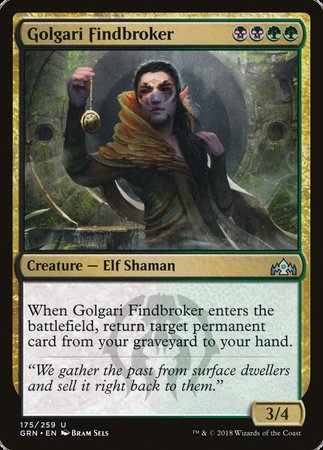 Golgari Findbroker [Guilds of Ravnica] | Exor Games Bridgewater