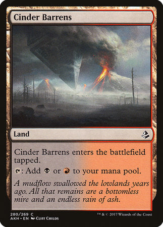 Cinder Barrens [Amonkhet] | Exor Games Bridgewater