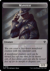 Insect (0016) // Manifest Double-Sided Token [Murders at Karlov Manor Commander Tokens] | Exor Games Bridgewater