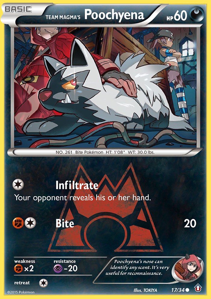 Team Magma's Poochyena (17/34) [XY: Double Crisis] | Exor Games Bridgewater