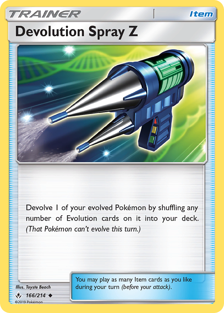 Devolution Spray Z (166/214) [Sun & Moon: Unbroken Bonds] | Exor Games Bridgewater