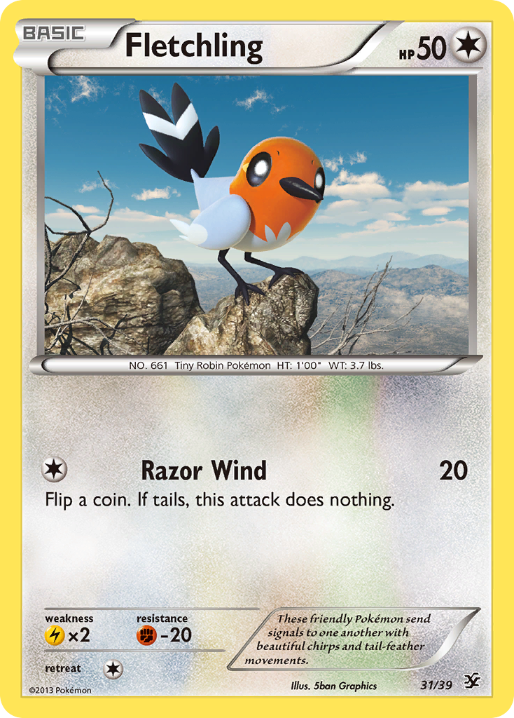 Fletchling (31/39) [XY: Kalos Starter Set] | Exor Games Bridgewater