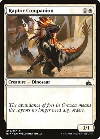 Raptor Companion [Rivals of Ixalan] | Exor Games Bridgewater