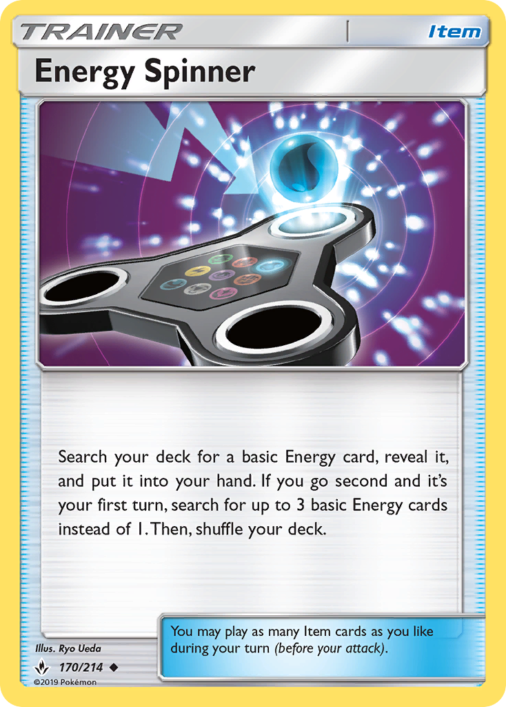 Energy Spinner (170/214) [Sun & Moon: Unbroken Bonds] | Exor Games Bridgewater