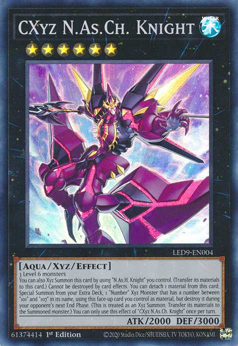 CXyz N.As.Ch. Knight [LED9-EN004] Super Rare | Exor Games Bridgewater