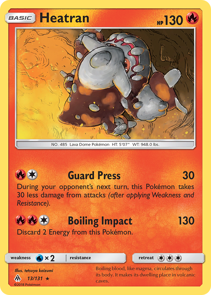Heatran (13/131) [Sun & Moon: Forbidden Light] | Exor Games Bridgewater