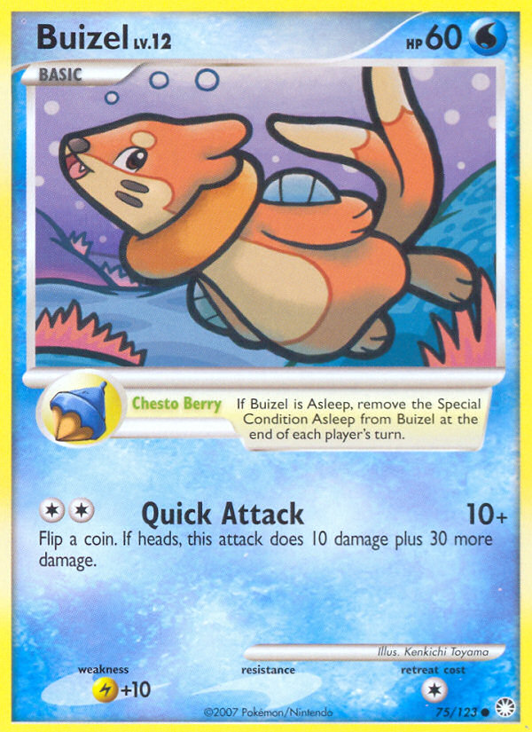 Buizel (75/123) [Diamond & Pearl: Mysterious Treasures] | Exor Games Bridgewater