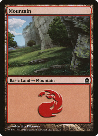 Mountain (314) [Commander 2011] | Exor Games Bridgewater