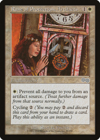 Rune of Protection: Artifacts [Urza's Saga] | Exor Games Bridgewater