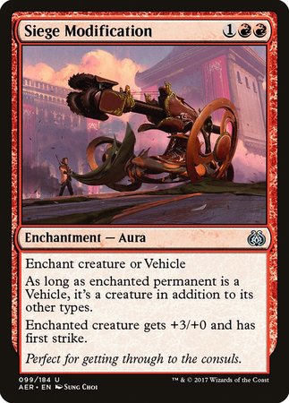 Siege Modification [Aether Revolt] | Exor Games Bridgewater