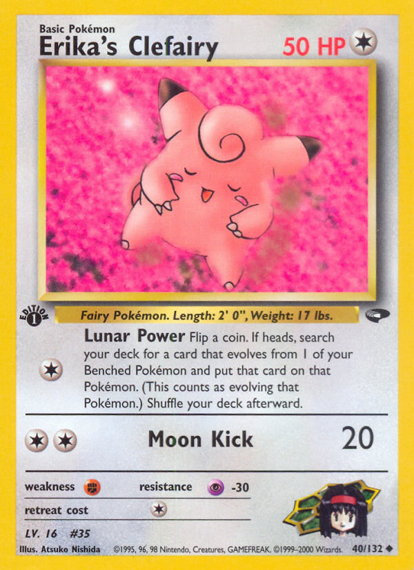 Erika's Clefairy (40/132) [Gym Challenge 1st Edition] | Exor Games Bridgewater