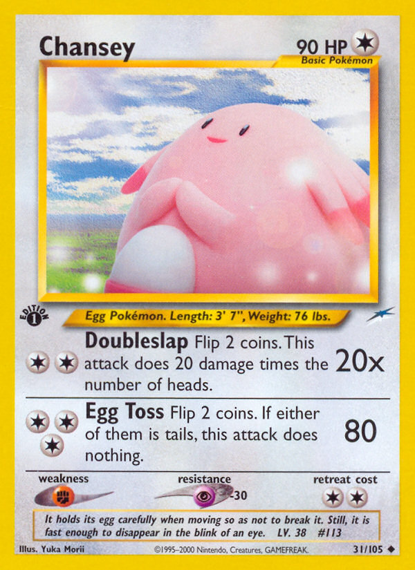 Chansey (31/105) [Neo Destiny 1st Edition] | Exor Games Bridgewater