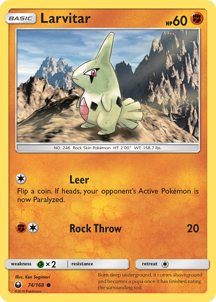 Larvitar (74/168) [Sun & Moon: Celestial Storm] | Exor Games Bridgewater