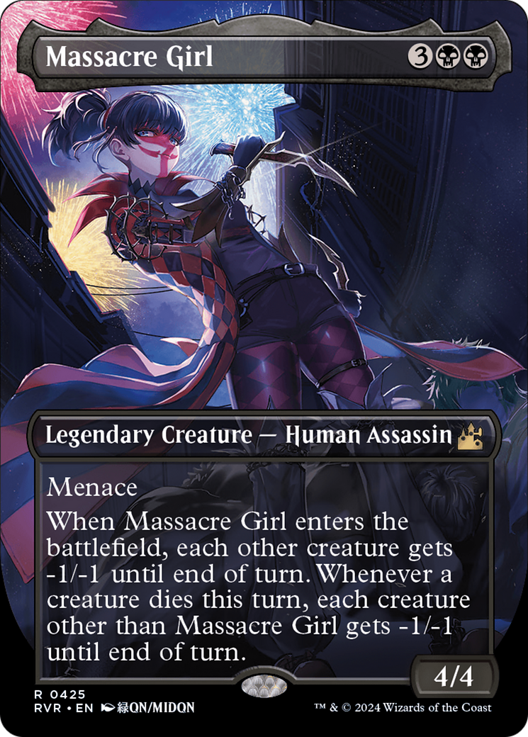 Massacre Girl (Anime Borderless) [Ravnica Remastered] | Exor Games Bridgewater