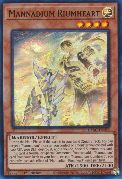 Mannadium Riumheart [CYAC-EN012] Ultra Rare | Exor Games Bridgewater