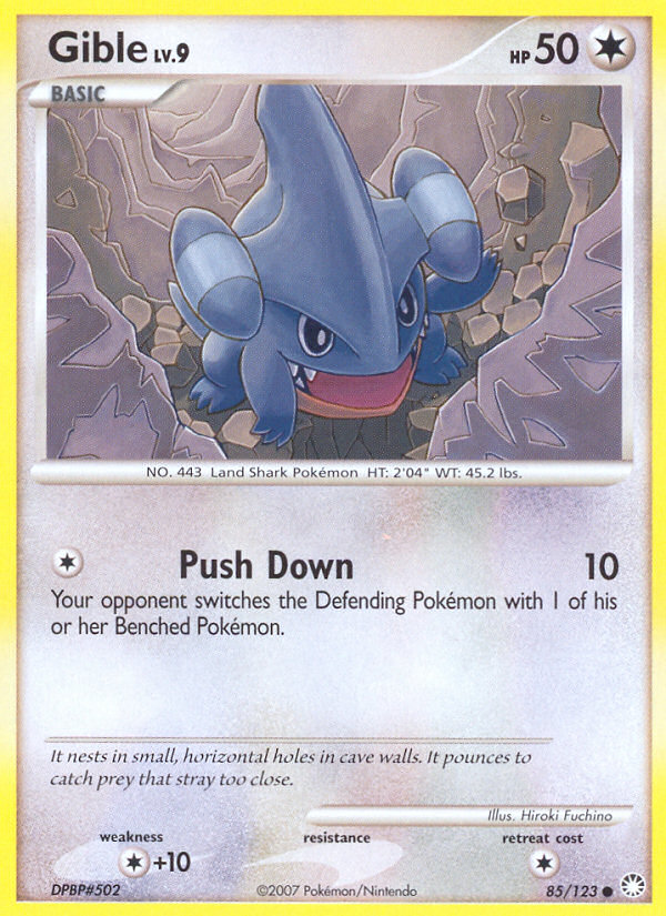 Gible (85/123) [Diamond & Pearl: Mysterious Treasures] | Exor Games Bridgewater