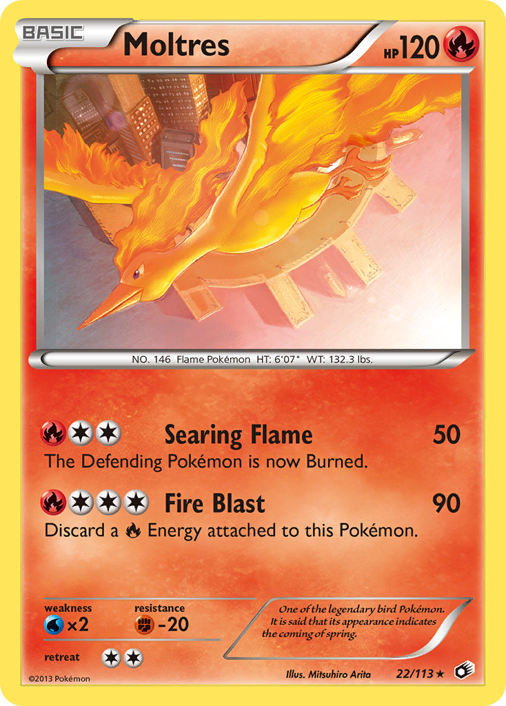 Moltres (22/113) [Black & White: Legendary Treasures] | Exor Games Bridgewater