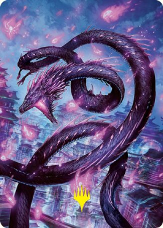 Junji, the Midnight Sky 2 Art Card (Gold-Stamped Signature) [Kamigawa: Neon Dynasty Art Series] | Exor Games Bridgewater