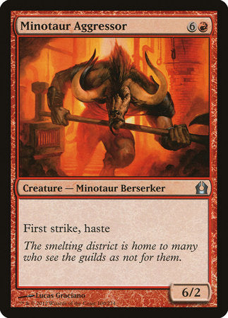 Minotaur Aggressor [Return to Ravnica] | Exor Games Bridgewater