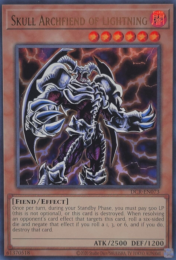 Skull Archfiend of Lightning (25th Anniversary) [DCR-EN073] Ultra Rare | Exor Games Bridgewater