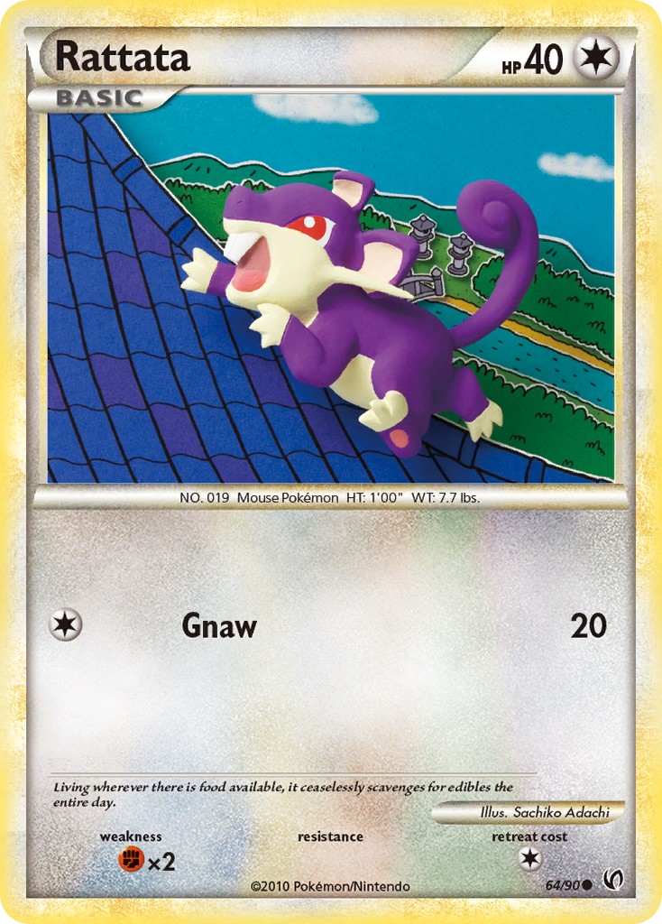 Rattata (64/90) [HeartGold & SoulSilver: Undaunted] | Exor Games Bridgewater