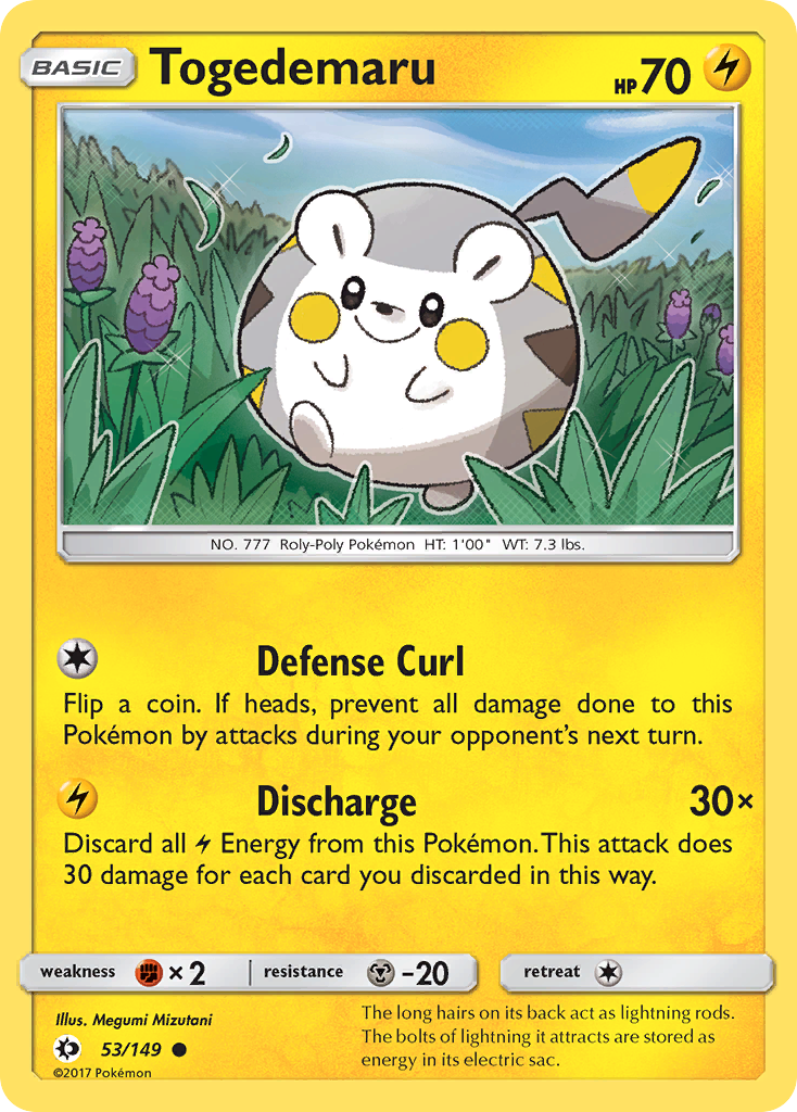 Togedemaru (53/149) [Sun & Moon: Base Set] | Exor Games Bridgewater