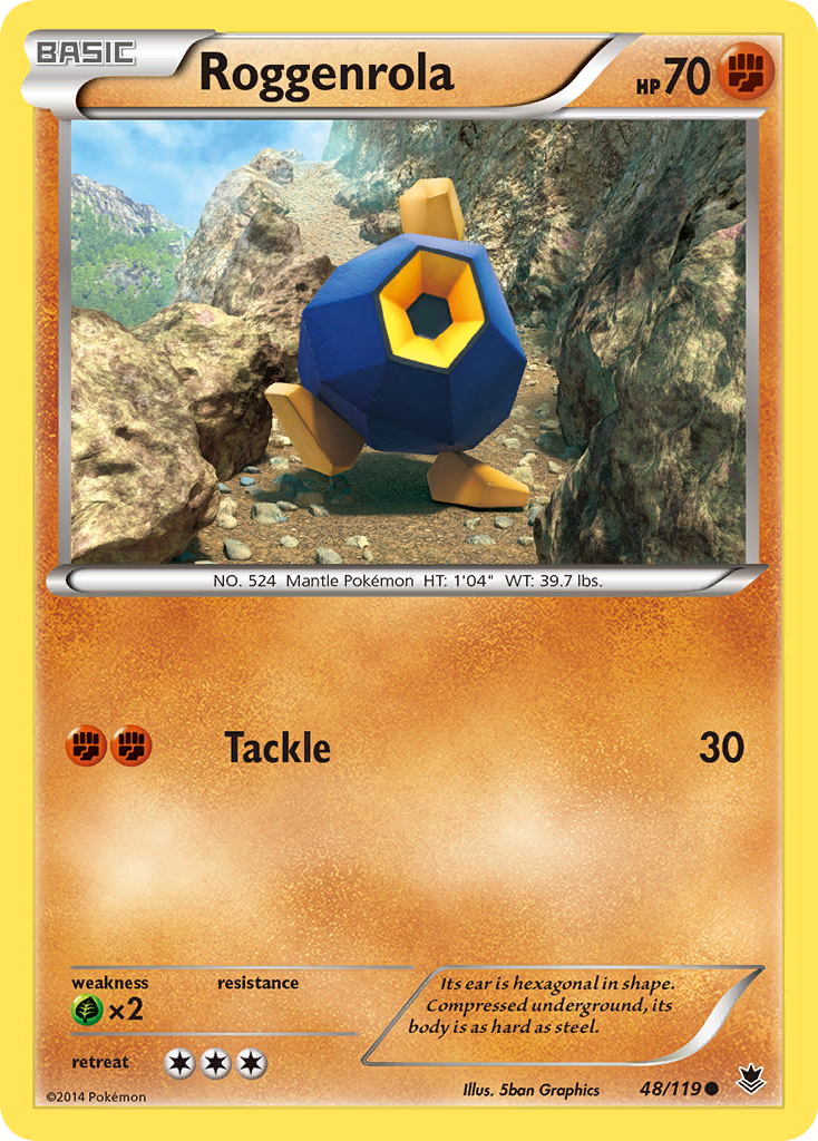 Roggenrola (48/119) [XY: Phantom Forces] | Exor Games Bridgewater