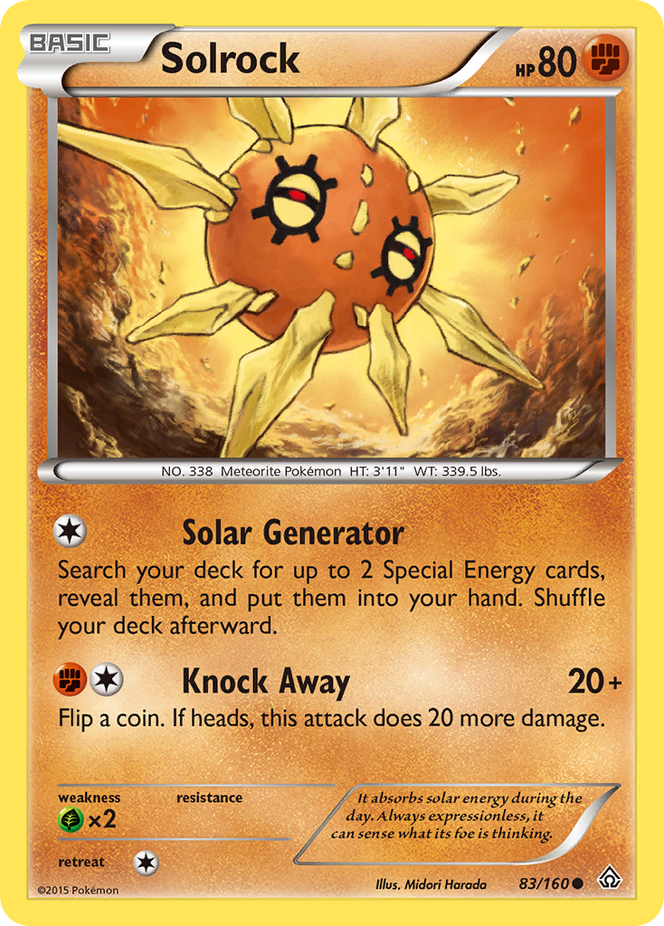 Solrock (83/160) [XY: Primal Clash] | Exor Games Bridgewater