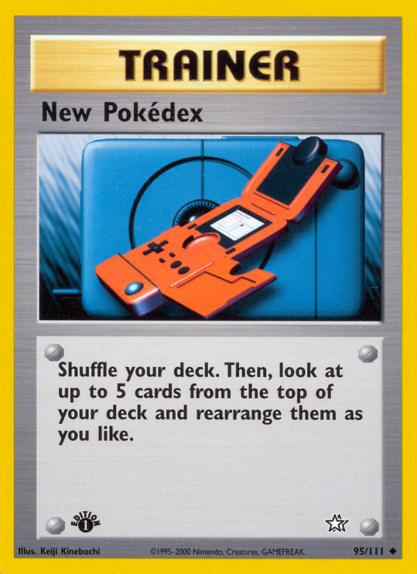 New Pokedex (95/111) [Neo Genesis 1st Edition] | Exor Games Bridgewater