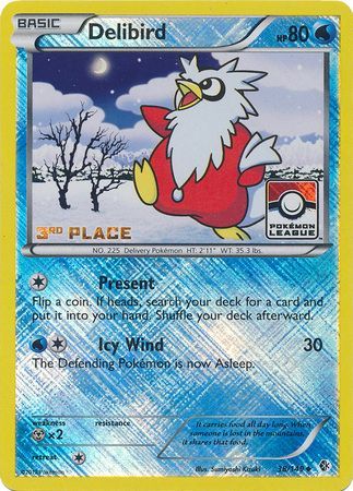 Delibird (38/149) (League Promo 3rd Place) [Black & White: Boundaries Crossed] | Exor Games Bridgewater