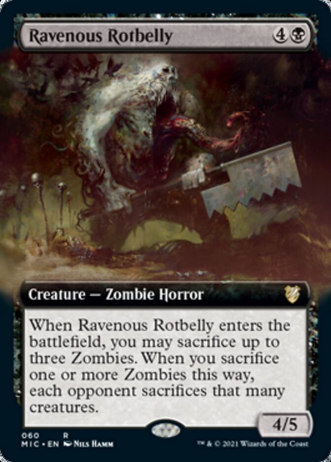 Ravenous Rotbelly (Extended) [Innistrad: Midnight Hunt Commander] | Exor Games Bridgewater